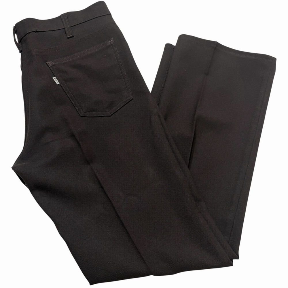 Vintage Levi's Men's Brown Dacron Polyester Flare Pants W36 L30‎ USA 70s–80s
